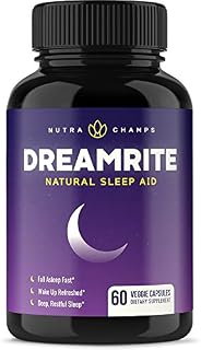 DREAMRITE Natural Sleep Aid - Non-Habit Forming - Stress, Anxiety & Insomnia Relief