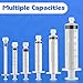 1mL Luer Lock Syringes without Needle - Syringe with Cap, Sterile Individually Sealed, Professional, Industrial & Personal Home Care, 50 Pack
