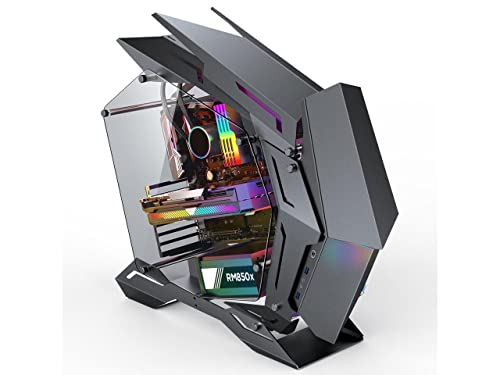 Jonsbo Mod3 Open Type Atx Mid Tower Gaming Computer Case, E-Sports Players Mecha Chassis ,Custom Liquid Cooling,Support Eatx/Atx Mainboard, 240/360 Liquid & 170Mm Air Cooling Support, Gray Pc Case #TOP4
