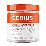 The Genius Brand Genius Consciousness - All-in-One Brain Health Supplement for Clarity - Supports Concentration, Creative Thinking, Energy & Memory - Powered by Nootropics - 15 Servings - Snow Cone
