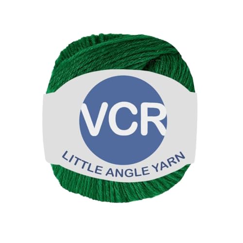 Image of VCR 4 Ply Dark Green Little Angle Yarn, 25 Grams, 92 Meters Length, 100% Acrylic Soft Baby Knitting Yarn for Crochet, Newborn Sweaters, Soft Baby Socks, Mittens and Leggings, Pack of 1