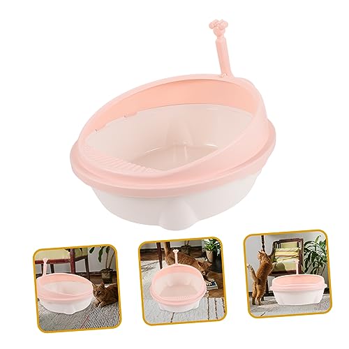 GANAZONO 1 Conjunto caixa de areia para gatos banheiro para animais de estimação banheiro limpo gati