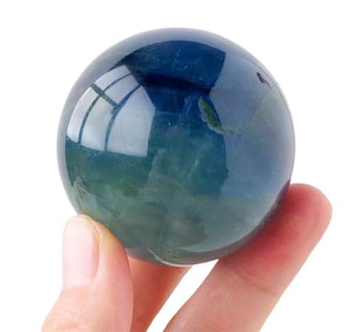 Cristal de fluorite boule décorative 50mm avec support de salon