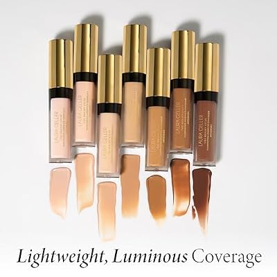 LAURA GELLER NEW YORK The Bright Stuff Illuminating Under Eye Concealer with Cooling Metal Tip - Light Coverage (01 Porcelain)
