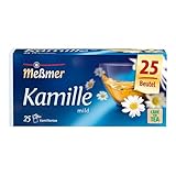 Meßmer Kamille | 25 Teebeutel | Vegan | Glutenfrei | Laktosefrei