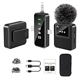 BAILIXIN 3-in-1 Mini Microphone for iPhone, Android, Camera - 328ft Long Range, 20H Battery Life, Wireless Microphones, Lapel Mic with AI Noise Reduction for Video Recording, YouTube, TikTok
