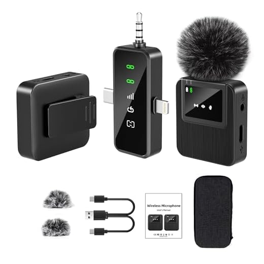 BAILIXIN 3-in-1 Mini Wireless Microphone