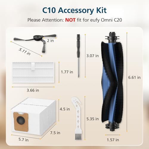 C10 Accessories for eufy C10 Robot Vacuum by Lacvik - Used condition - Image 2