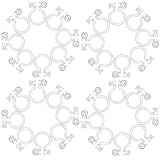 SUPVOX Convertidor de Pendientes de Clip Transparente sin Perforación 50 Unidades Base Acolchada 0.75mm para Fabricación de Joyas y Accesorios de Pendientes sin Agujero