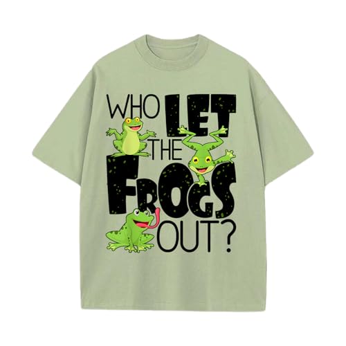 Men's Versatile Wardrobe Staple T-Shirt with Portland Frog Graphic On Cotton Short Sleeve for Multiple Outfits and Casual Occasions,4XL
