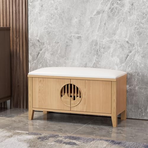 Tabouret à langer et meuble à chaussures pour une entrée chaleureuse - 6