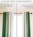 Curtain Perfect Curtain Spacers - Drapery Spacers - Clear, Durable & Reusable Plastic - Snap-On Feature for Easy Install - Curtains Remain Full & Functional - Fits Most Curtain Rods - 8 Pack - Small