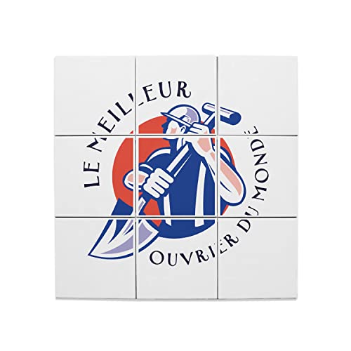 Carreaux céramique décoratif haut de gamme lot de 9 pour espace de travail et usine