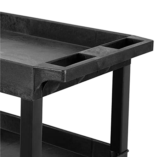 Stand Steady Tubstr 4 Shelf Utility Cart | Extra Tall Storage Cart & Rolling Tool Cart | Tub Shelf Utility Cart With Wheels For School, Garage, Office & Warehouse | Made In Usa (35 X 18 X 50In/Black) #TOP6