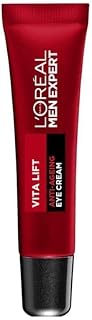 L'Oréal Paris Men Expert Anti-Ageing Eye Cream, Vita Lift Anti-Wrinkle Mens Eye Cream Targets Eye Bags, 15 ml