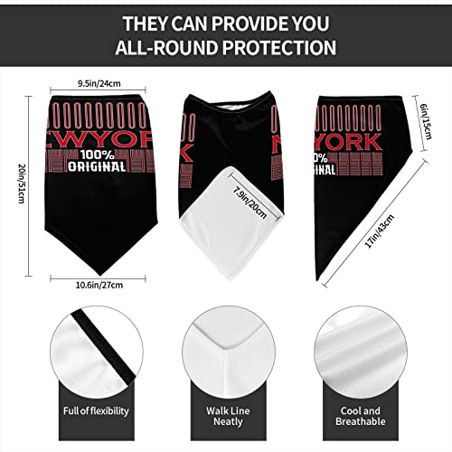 Newyork. 100 Percent Original Neck Gaiter Face Mask For Men Women Bandana Balaclavas Breathable Sun Protection Variety Face Cover Scarf Black #TOP7