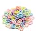 MURUI QA 50pcs Candy Couleur Acrylique Twist Ovale Now Open Bague Perles Connecteur Chaîne de Liaison pour Collier Bracelet Faire des Accessoires de chaîne Y902 (Size : 9x14mm)