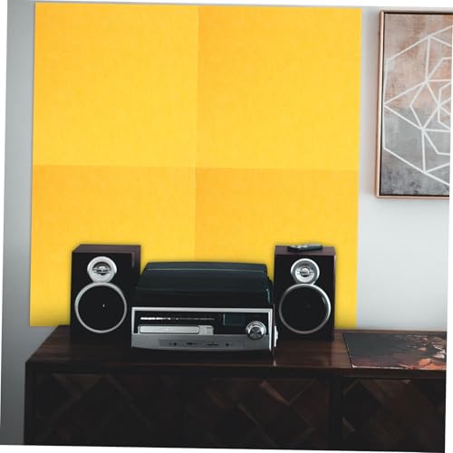 Panel acústico de absorción de fieltro amarillo 5 piezas para salas Ktv y música miniatura 6