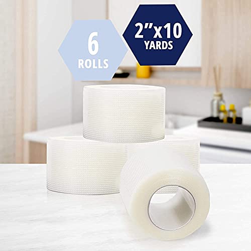 Medblades Box Of 6-2" X 10 Yards First Aid Adhesive Clear Surgical Bandage Tape For Wound Dressing Care No Latex, Breathable And Hypoallergenic #TOP2