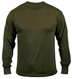 Rothco Moisture Wicking Long Sleeve T-Shirt, Olive Drab, 2XL