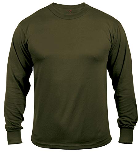 Rothco Moisture Wicking Long Sleeve T-Shirt, M, Olive Drab