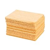 Abaodam 50個 焼きごて用高温スポンジ はんだ付けヘッドクリーニング用 拡張性良好 水で膨張し錫残留物除去可能 耐久性と鮮やかな色合い