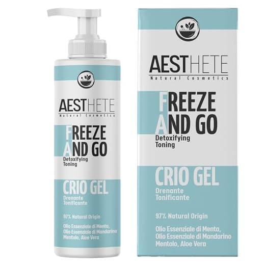 250ml Crema Gambe Effetto Freddo Ghiaccio Allevia Vene Varicose e Capillari Rotti Crio Gel Per Gambe Stanche Pesanti e Gonfie Aiuta La Circolazione Rinfrescante Forte Defaticante 97% Naturale