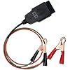 Vgate OBD II Memory Saver Connector with Two 2 Alligator Clips