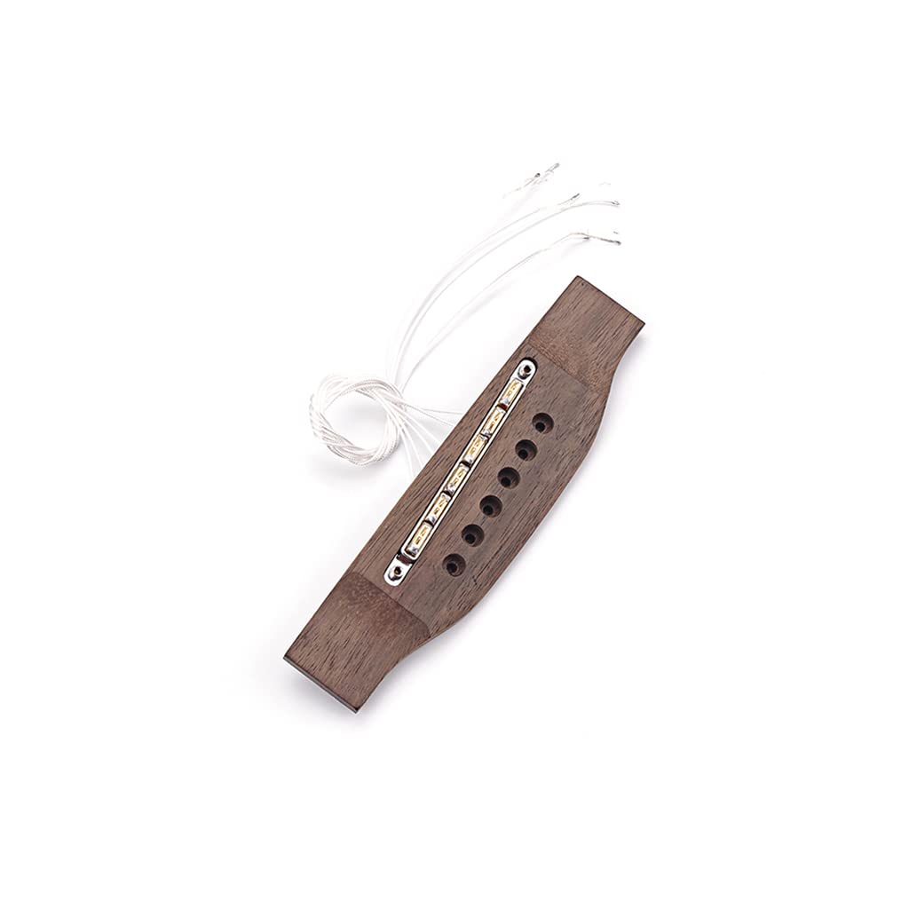 Mostek gitarowy Alnicov Rosewood z wkładką Piezo Bridge Pickup do gitary akustycznej Części zamienne