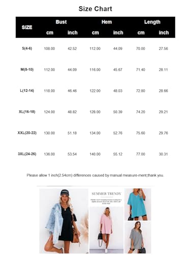 Womens Oversized Tshirts V Neck Tee Shirts Half Sleeve Loose Fit T Shirt2