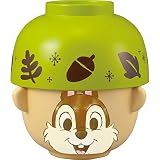 サンアート ディズニー 「 チップとデール 」 チップ(クレヨンタッチ) 汁椀・茶碗 セット ミニ SAN3003-5