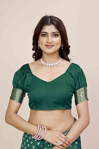 Image of Shasmi Women's Banarasi Saree Pure Kanjivaram Silk Saree Soft new ladies 2025 Design Wear Pattu Sarees Party Sari collections With Blouse Piece for Wedding sadi (PARI-218)