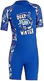 FAIRYRAIN Kinder Jungen Mädchen Einteiler Kurzarm Schwimmanzug UV Schutz Bademode Taucheranzug Badeanzug UPF 50+ Schwimmanzug Fullsuit für Wassersport XL