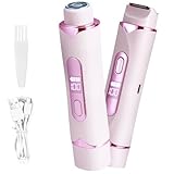Wvoillty Intimrasierer für Frauen 2026 – 2-in-1 Elektrischer Rasierer Damen für Bikinizone & Körper, IPX7 Wasserdicht, Schmerzfrei, Rosa