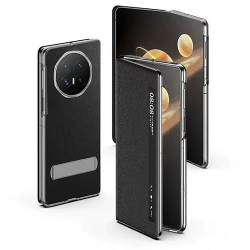 For Honor Magic V6 �p�{�v�J�o�[�A�X�}�[�g�x�~��ԃt���b�v�r���[�P�[�X�A���߉\�ȃX�^���h�A�I�[���C���N���[�V�u�ی�V�F��(Black)