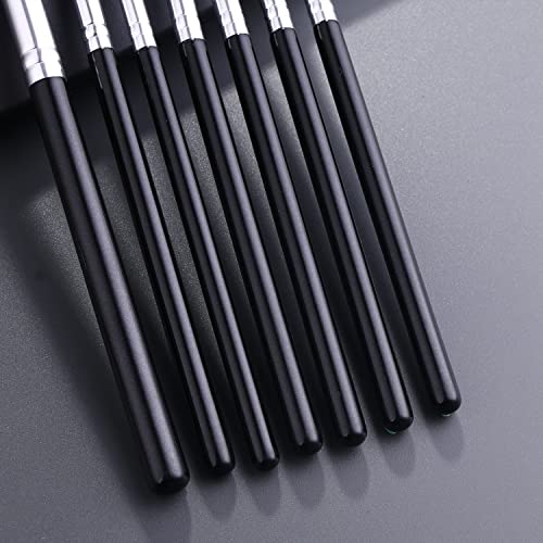 12pcs eye brush set, Eye Makeup Brush Set，Professional Blending Eyeshadow Makeup Brushes for Concealer Eyebrows Eyeliner, Soft Hairs & Wood Handle(LH08, Count, 12)