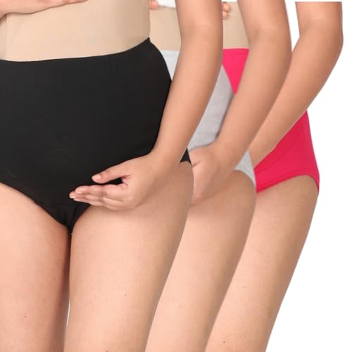 Morph Maternity Belly Support Panties | Women’s Over The Bump Underwear | High Waist Full Coverage | Full Belly Support | Comfy Cotton Pregnancy Panty | Pack of 3 Morph Maternity Belly Support Panties | Women’s Over The Bump Underwear | High Waist Full Coverage | Full Belly Support | Comfy Cotton Pregnancy Panty | Pack of 3