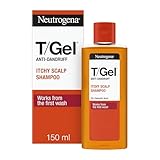 Neutrogena T/Gel Shampoo Antiforfora Prurito al Cuoio Capelluto, Shampoo uomo per capelli e cute secca con Acido salicilico e Piroctone Olamina, Trattamento anti-forfora delicato e senza alcol, 150 ml
