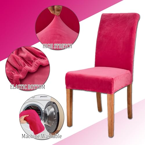 Fundas protectoras para sillas de comedor StretchyDining elásticas colores oscuros 4
