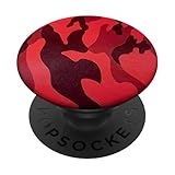 Dark Red Camo Camouflage - PopSockets Grip and Stand for Phones and Tablets