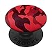 Dark Red Camo Camouflage - PopSockets Grip and Stand for Phones and Tablets