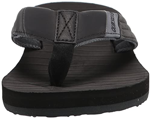 Quiksilver Men's Flip-Flop, Black/Black/Grey Carver Tropics Ii, 10 #TOP14