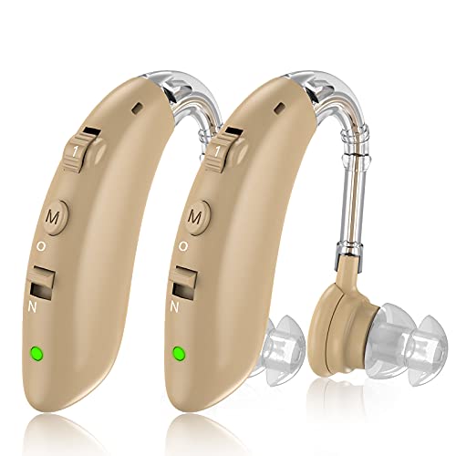 Hearing Aids, HaYiue Hearing Aid for Seniors Rechargeable with Noise