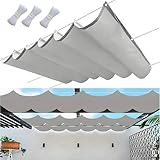 Einziehbar Welle Sonnensegel 1x3M,Verstellbar Aufrollbar Sonnenschutz Mit...