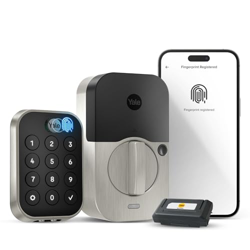 Image of Yale Assure Lock 2 Touch Deadbolt, Satin Nickel Key-Free Fingerprint Smart Door Lock with Wi-Fi Touchscreen Keypad and Fingerprint Scanner for Keyless Entry and Remote Access, YRD430-F-WF1-619
