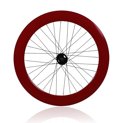 Paire De Roues pour Vélo À Pignon Fixe 700C Hauteur 70mm Alliage D'aluminium Roues Avant Et Arrière 100/120mm Frein V-Brake Moyeux À Roulements pour Pneus 23C Vélo...