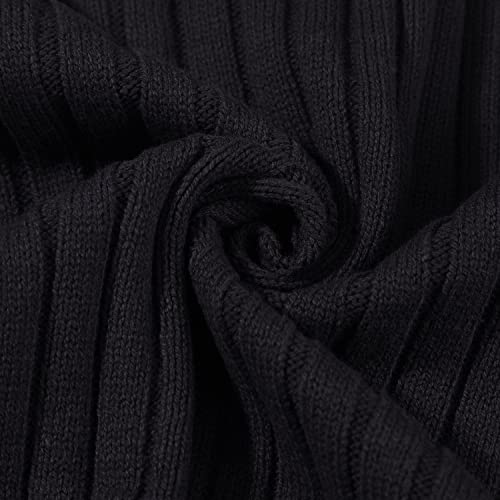 AOLI RAY Herren Strickjacke mit Reissverschluss Cardigan Stehkragen Pullover Feinstrike Sweaters mit 2 Taschen – Bild 5