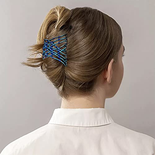 4 Peines Mágicos Elásticos para Cabello con Cuentas miniatura 2