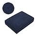 EXKLUSIV HEIMTEXTIL Lenzuolo in spugna con angoli elasticizzati, marca 140 x 200 cm, blu navy