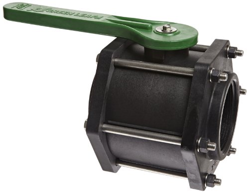 Green Leaf V300FP Polypropylene Bolted Ball Valve, Full Port, 3